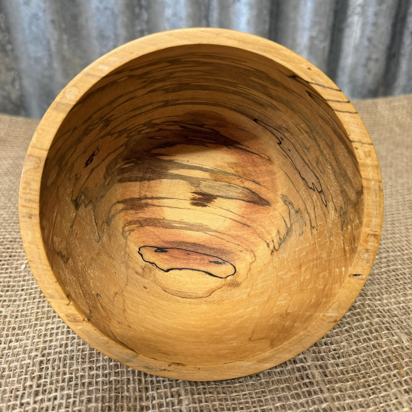 Simple Handcrafted Wooden Bowl Varnished