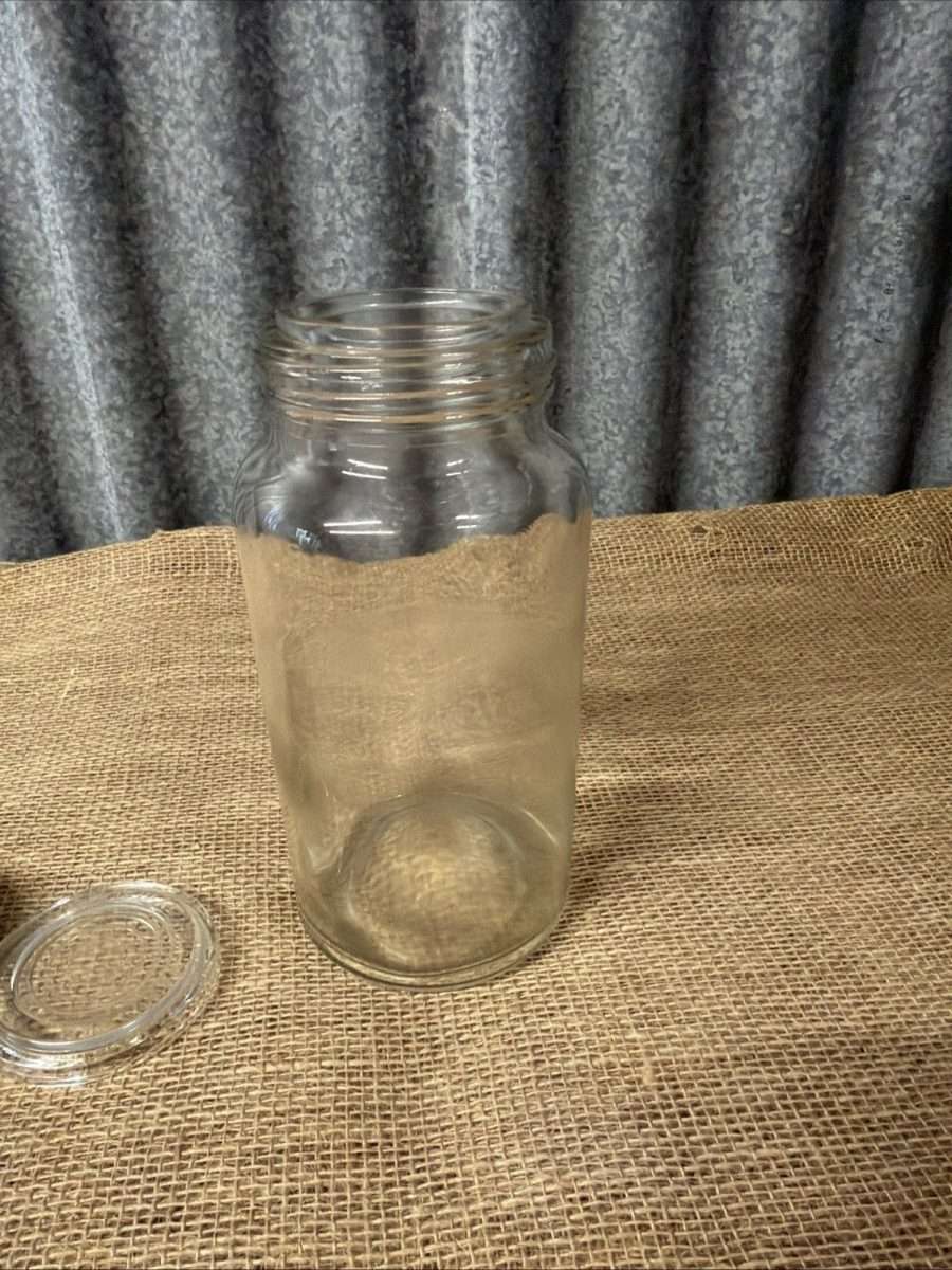 Vintage Kilner Jar Metal Glass Lid Kitchenalia Storage Sweets British Made