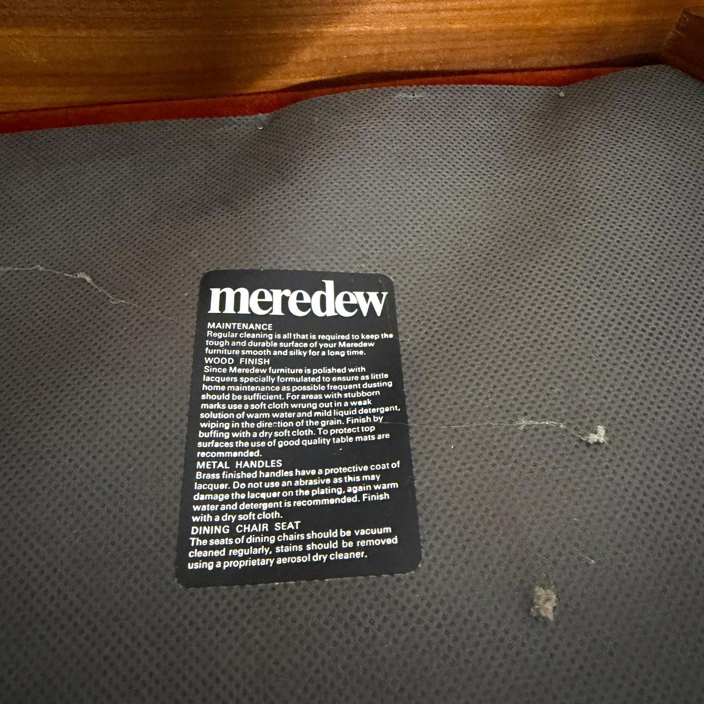 6x Meredew Mid Century Teak Dining Chairs Upholstered Seats 2x Carvers 4x Chairs