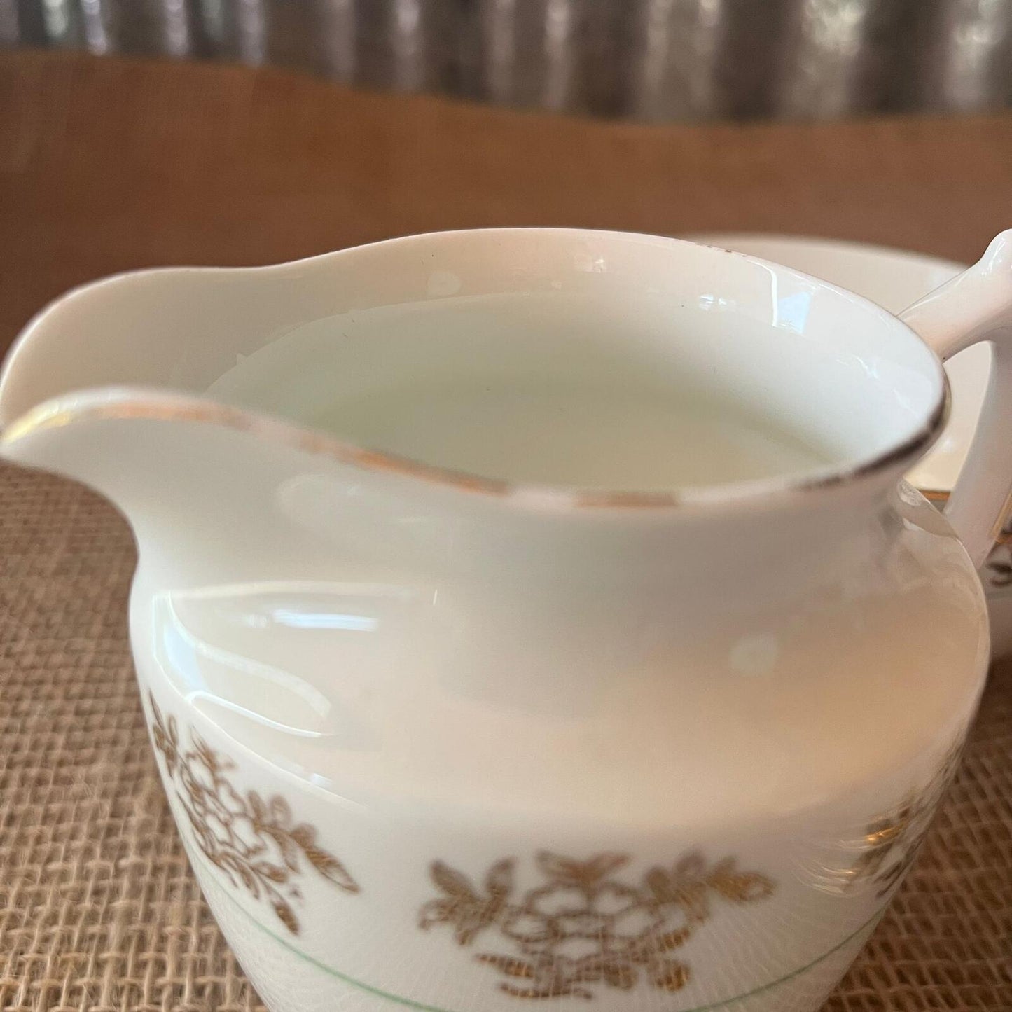 Vintage Windsor 21pc Tea Set 6 Cups & Saucers, Milk Jug, Sugar Bowl 7 Plates