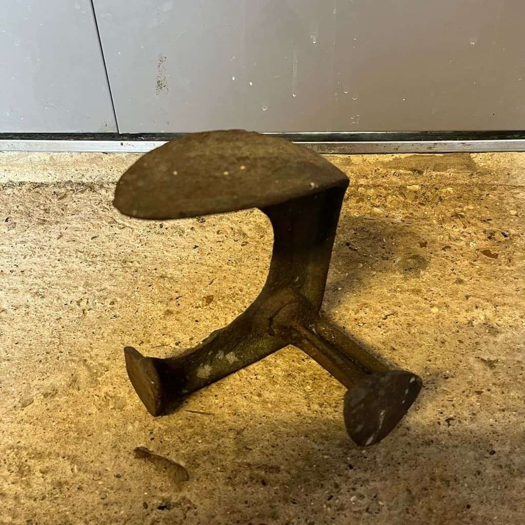 Vintage Cast Iron Cobblers Shoe Iron Heavy Great Patina