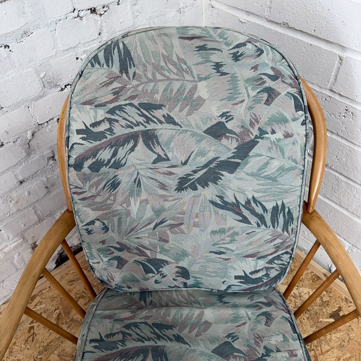 Vintage Ercol Model 203 Low Armchair Blonde Beech Mid Century Modern 1960's