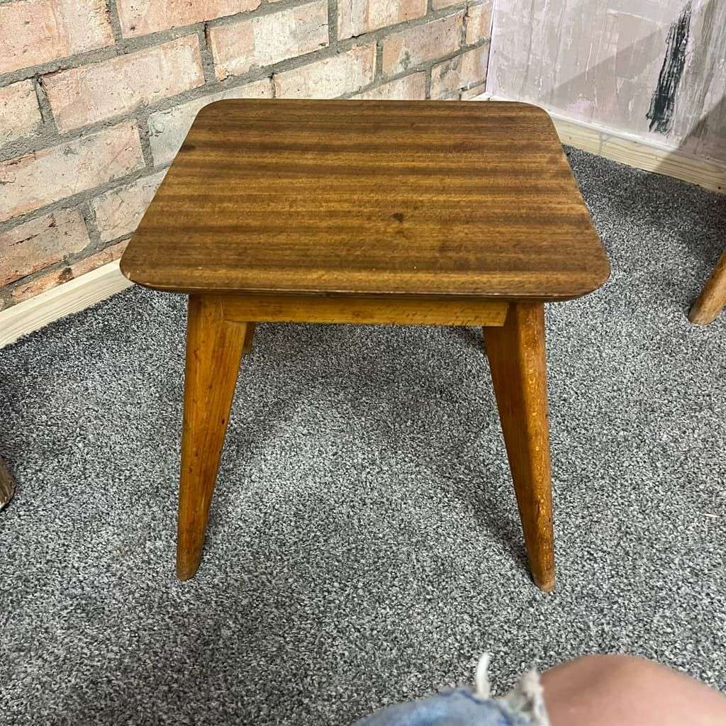 Mid Century CC41 Utility Ware Coffee Table And 2 Side Tables Teak And Ply