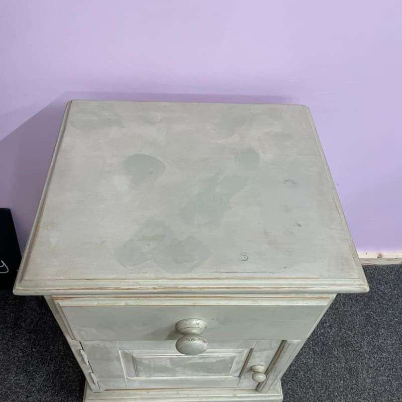 Painted Cabinet Single Drawer Over Cupboard Farrow &amp; Ball French Grey