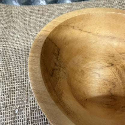Handcrafted Sycamore Wooden Bowl Handmade Wood Grain