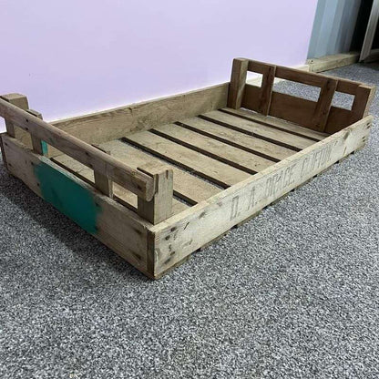 Rustic Rustic Wooden Slatted Vegetable Apple Crate Apple Crate