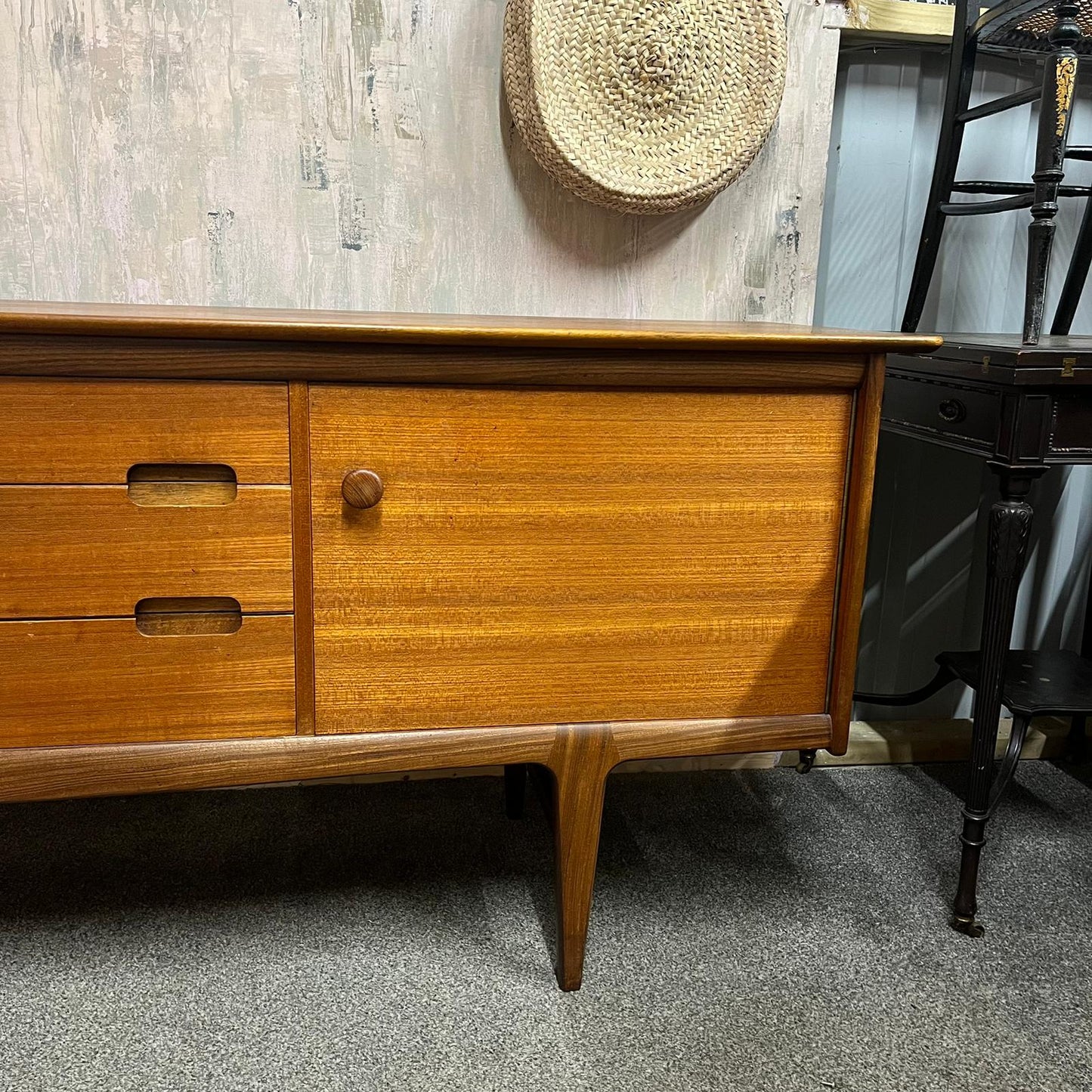 Vintage A Younger Afromosia Teak Fonseca Sideboard 1960s Mid Century John Herber