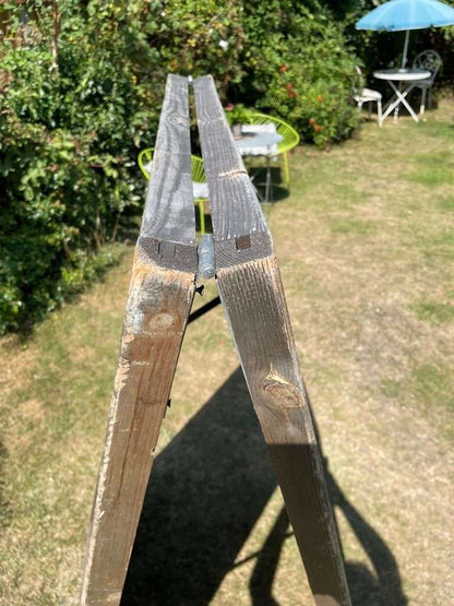 Vintage Extra Large A-Frame Advertising Chalk Pavement Board Wood Frame 2 Widths