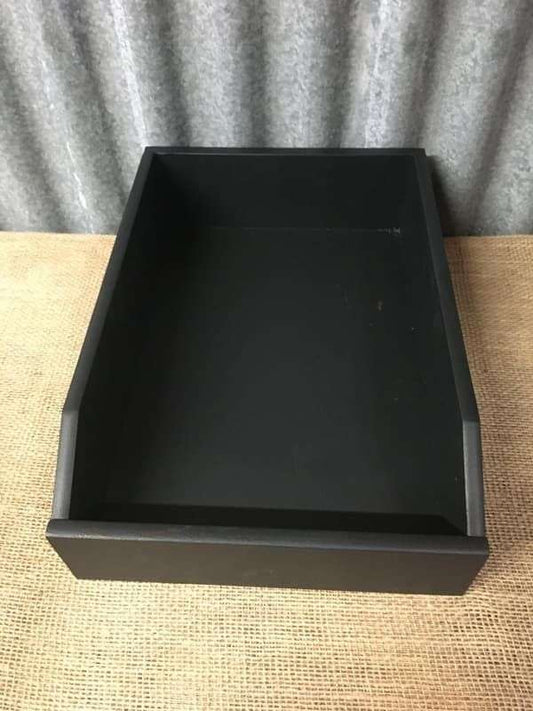 Upcycled Mini Drawer Shelf Wooden Painted Blackboard Paint