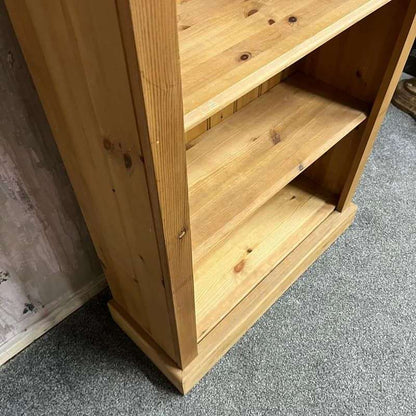 Tall Pine Bookcase 4 Adjustable Shelves Books Storage