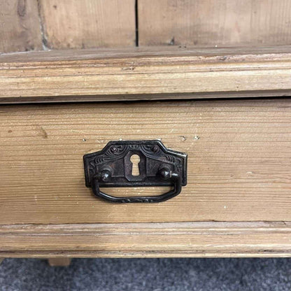 Rustic Reclaimed Timber Wall Shelf Unit 3 Drawers