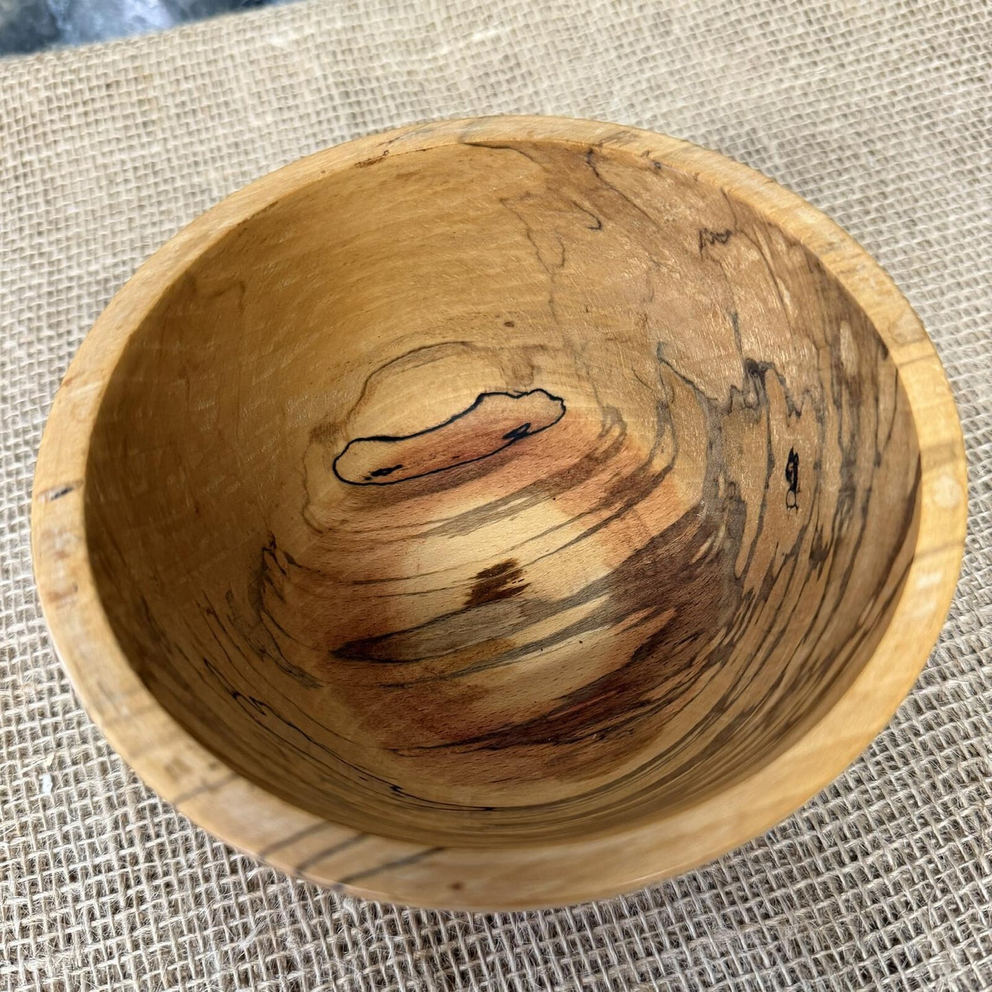 Simple Handcrafted Wooden Bowl Varnished