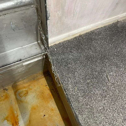 Rustic Black And Grey Metal Travel Trunk Latch Side Handles Coffee Table Chest