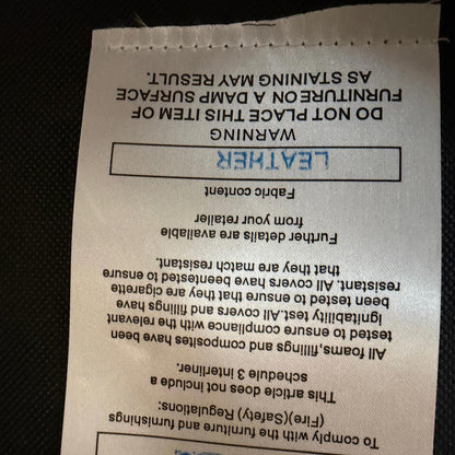 2 Solid Wood Dining Chairs Brown Leather Seats Sturdy Open Design Back