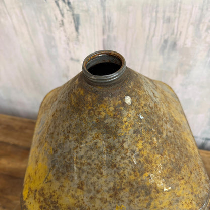 Vintage Morris’ Golden Film Ring Free 5 Gallon Oil Can Great Patina