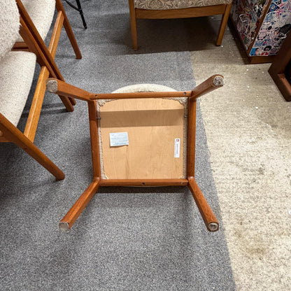 4x JL Moller Model 71 Style Upholstered Dining Chairs Mid Century Teak Frames