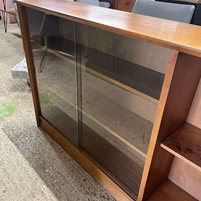 Mid Century Glazed Bookcase Herbert Gibbs Side Cabinet Retro Teak