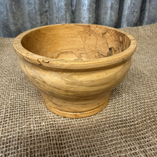Simple Handcrafted Wooden Bowl Varnished