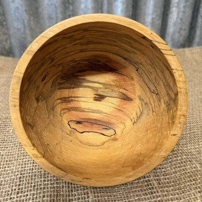 Simple Handcrafted Wooden Bowl Varnished
