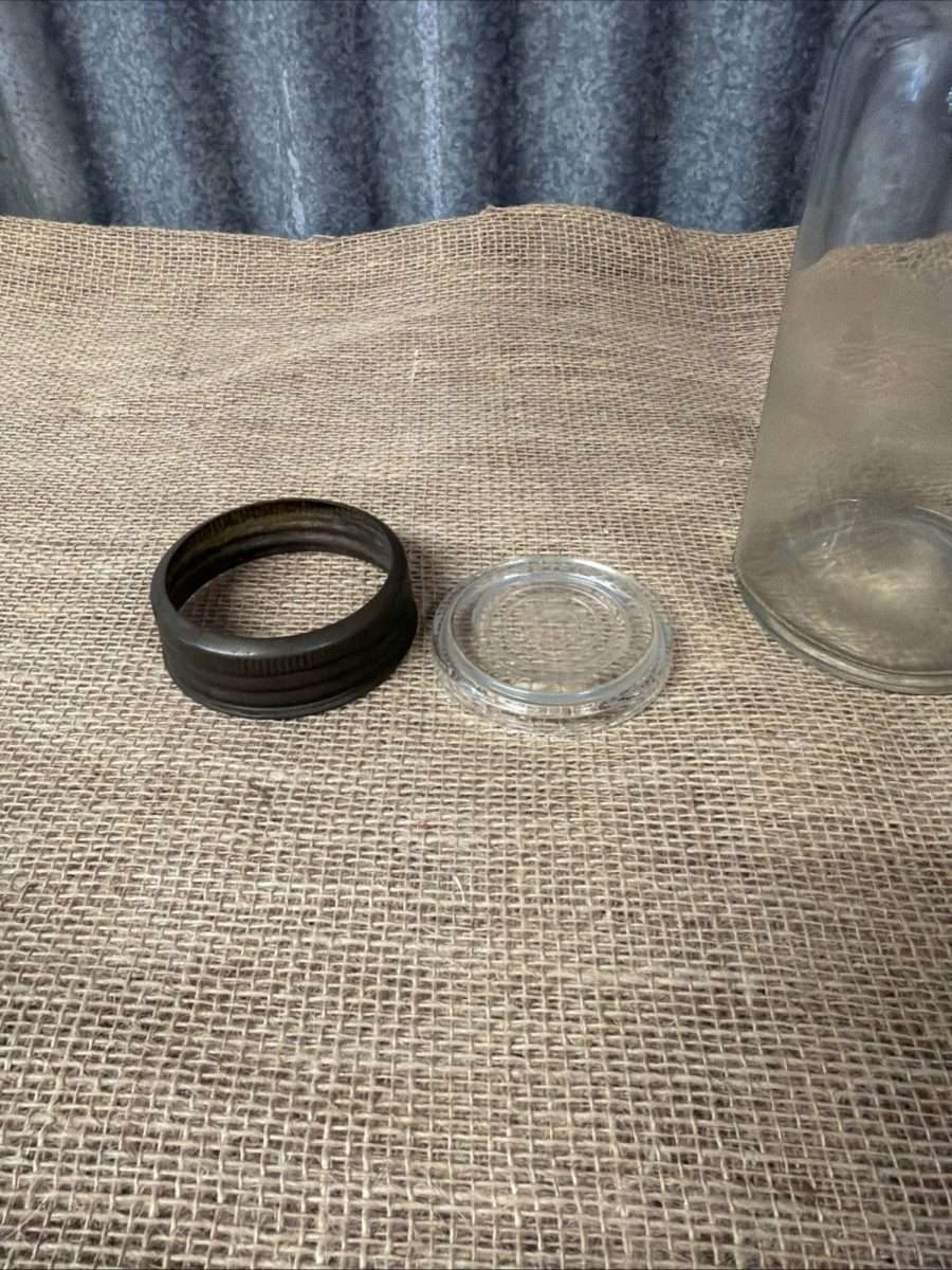 Vintage Kilner Jar Metal Glass Lid Kitchenalia Storage Sweets British Made