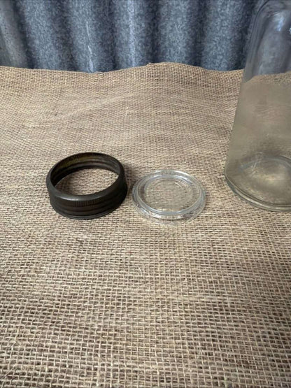 Vintage Kilner Jar Metal Glass Lid Kitchenalia Storage Sweets British Made