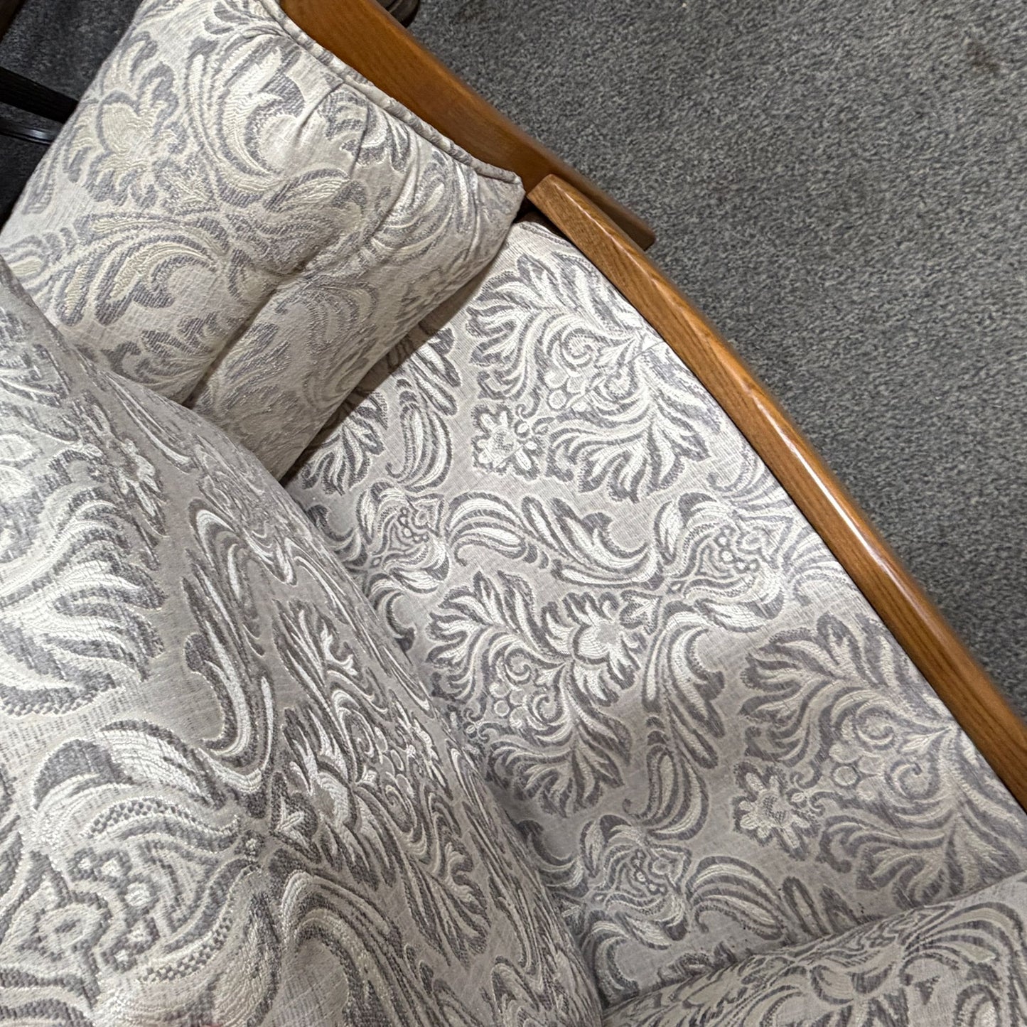 Ercol Saville 3 Seater Sofa Solid Wood Frame Upholstered Recovered Cushions