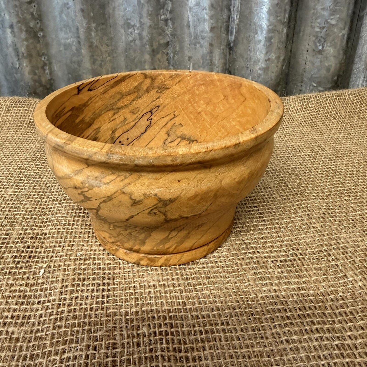 Simple Handcrafted Wooden Bowl Varnished