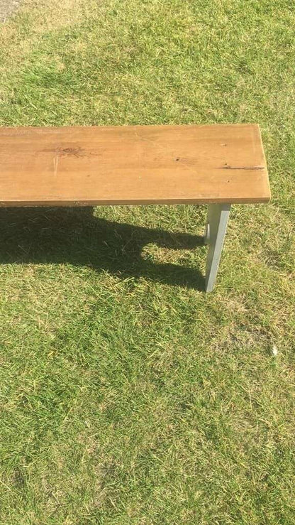 Rustic Painted Wooden Top High Bench Dining Conservatory Patio