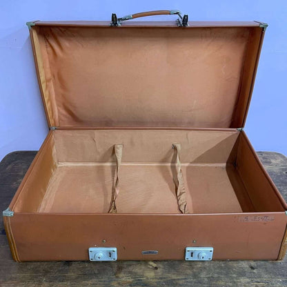 Vintage Revelation Tan Brown Suitcase Great Condition Hospitality Retail Prop