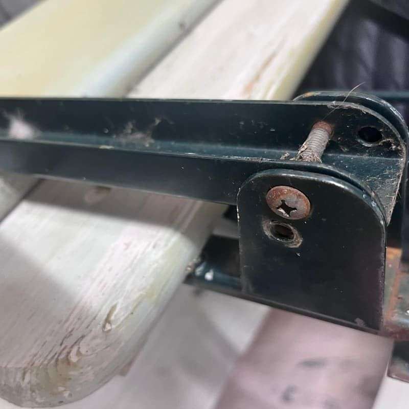 Folding Garden Camping Benches With Backs White Green Metal Frames Hospitality