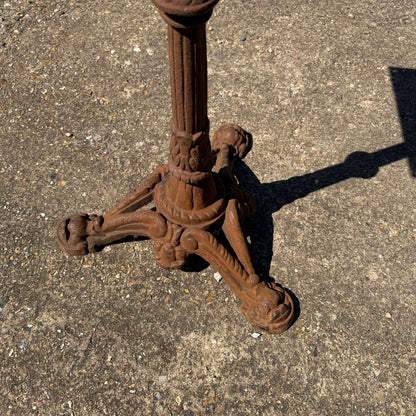Vintage Cast Iron Table Base Plant Stand Tripod Base Square Top PRICE PER 1