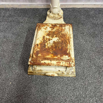 Vintage Salter Model 218 Iron Shop Scales Cream Great Rusted Patina
