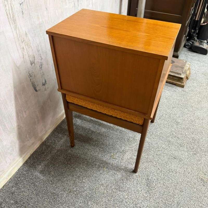 Vintage 1970’s Chippy Telephone Table And Seat Original Pull Out Slide