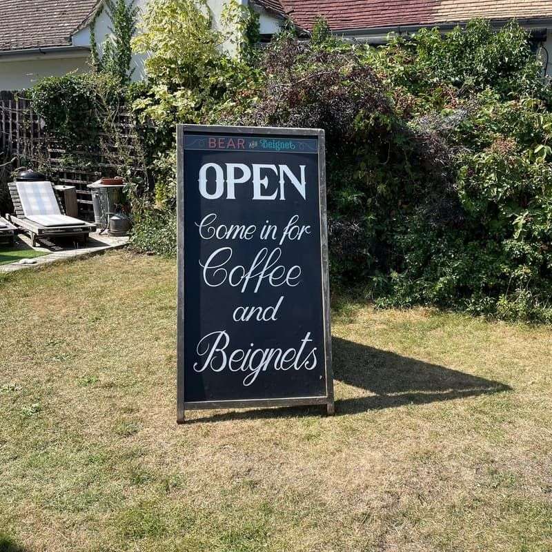 Vintage Extra Large A-Frame Advertising Chalk Pavement Board Wood Frame 2 Widths