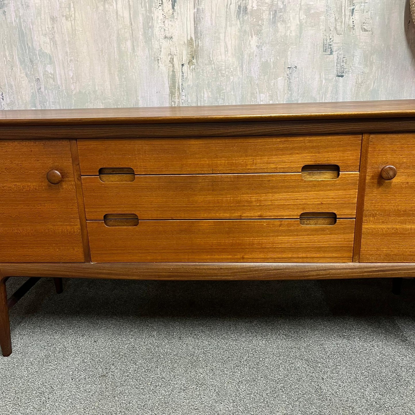 Vintage A Younger Afromosia Teak Fonseca Sideboard 1960s Mid Century John Herber
