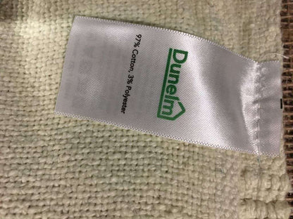 Vintage Pale Yellow &amp; Cream Throw Raised Pattern &amp; Tassels Dunelm