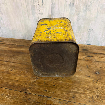 Vintage Morris’ Golden Film Ring Free 5 Gallon Oil Can Great Patina