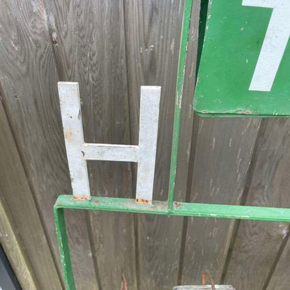 Vintage Crown Green Bowling Scoreboard Metal Frame Calendar Garden House Numbers