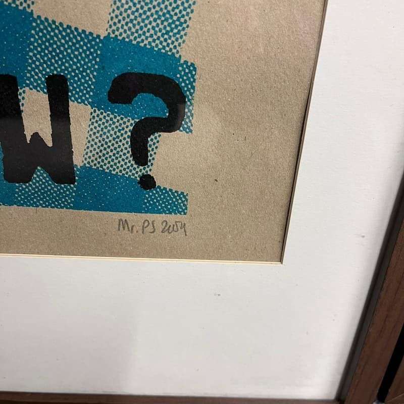 Pair Dark Framed Prints Mr PS 2009 Coffee Shop Tea Room Teapot Cup &amp; Saucer