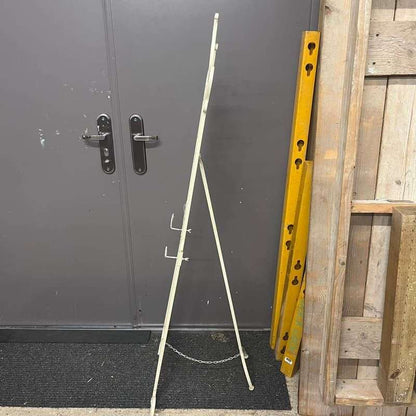 Metal Cream Easel Ornate Pattern Adjustable Height