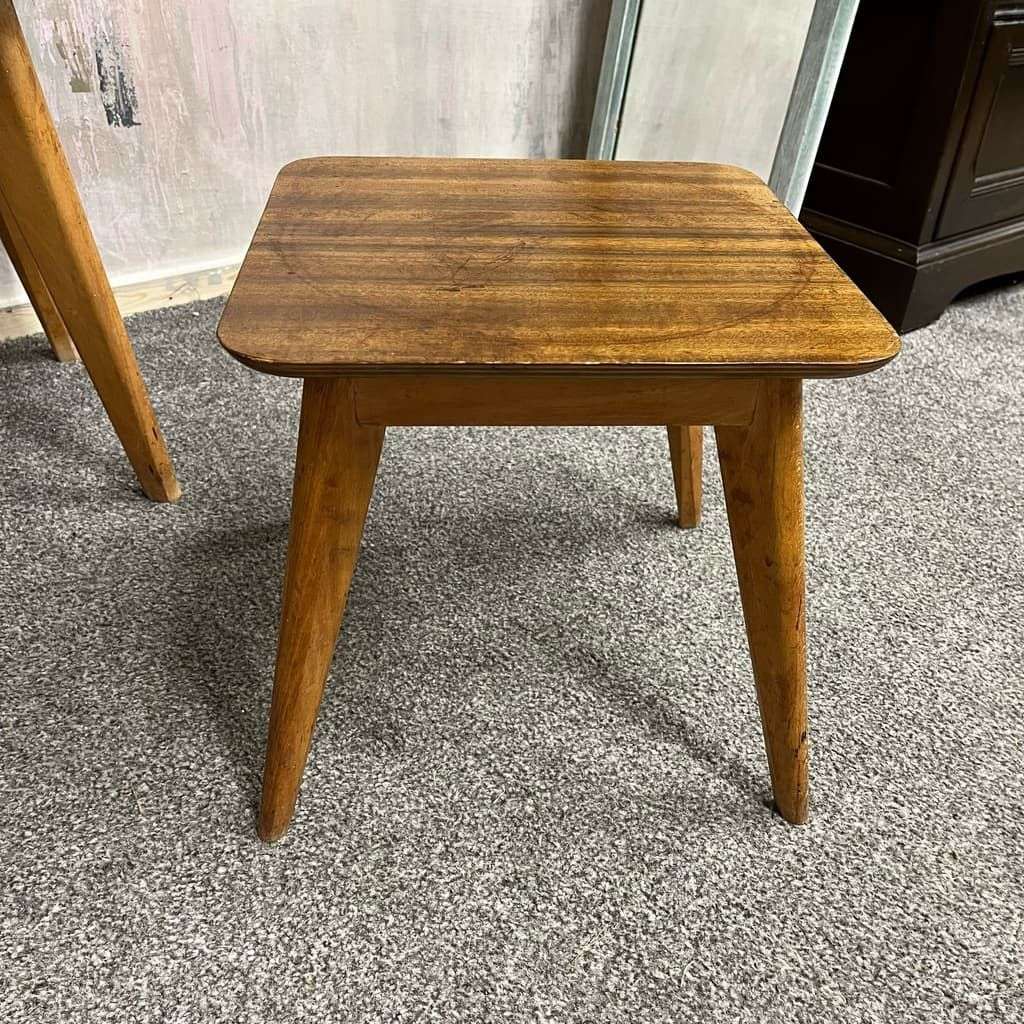 Mid Century CC41 Utility Ware Coffee Table And 2 Side Tables Teak And Ply