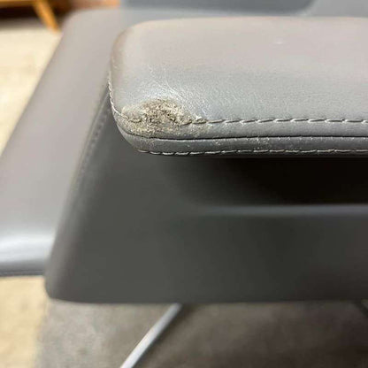 4x Brunner Conference Cafe Meeting Chair Grey And Graphite Chrome Star Base