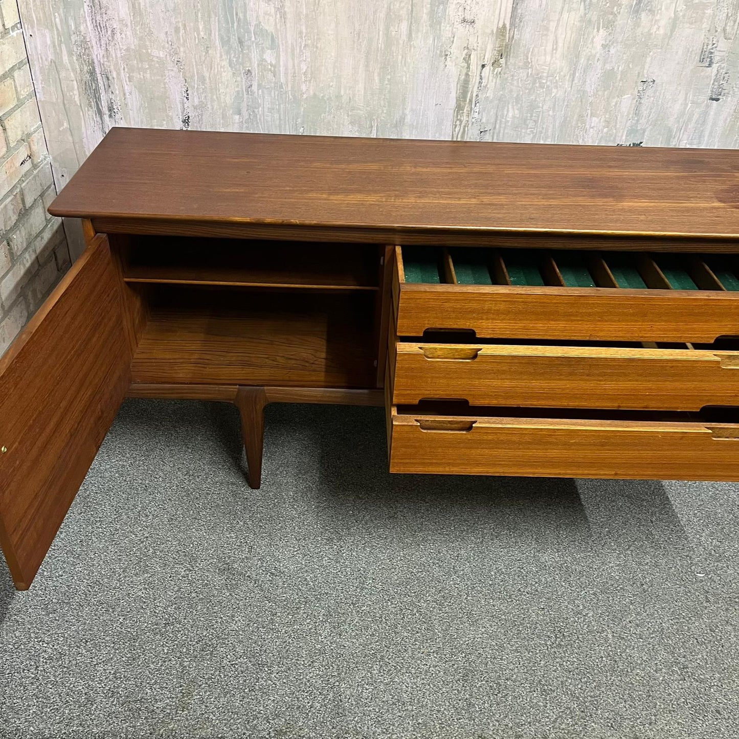Vintage A Younger Afromosia Teak Fonseca Sideboard 1960s Mid Century John Herber