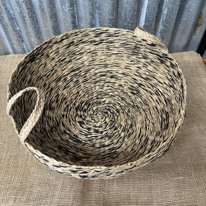 Large Twin Handled Seagrass Woven Basket