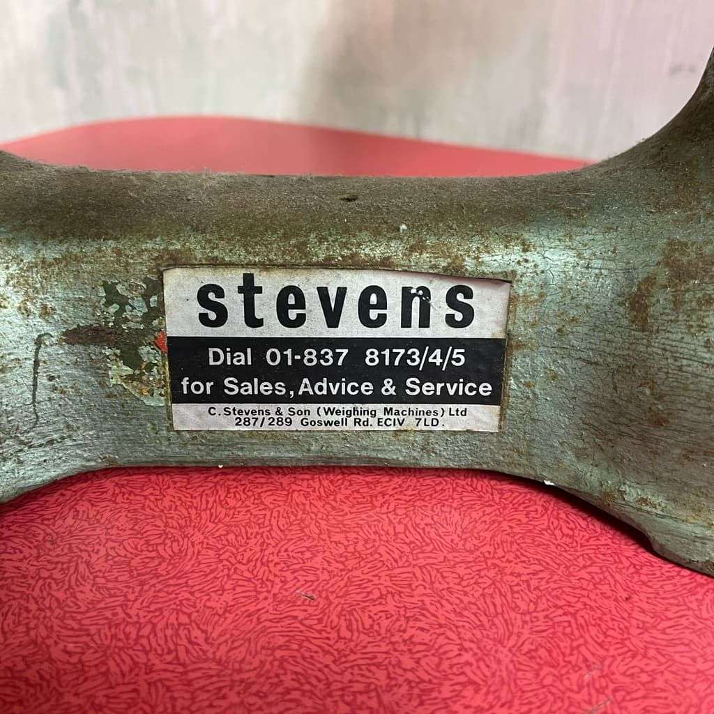 Vintage Stevens Scales Faded Green Fruit &amp; Veg Scales Kitchenalia