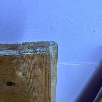 Vintage Pair Painted Wooden Doors Panels Wall Hanging Hospitality Retail