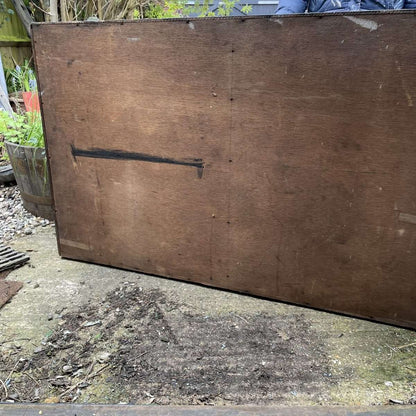 Vintage Rustic Glazed Double Shop Counter Cabinet Shelves Hospitality Retail