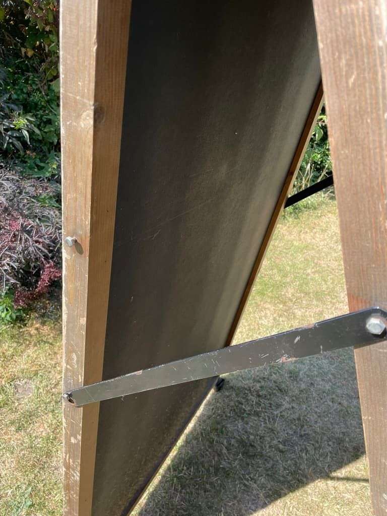 Vintage Extra Large A-Frame Advertising Chalk Pavement Board Wood Frame 2 Widths