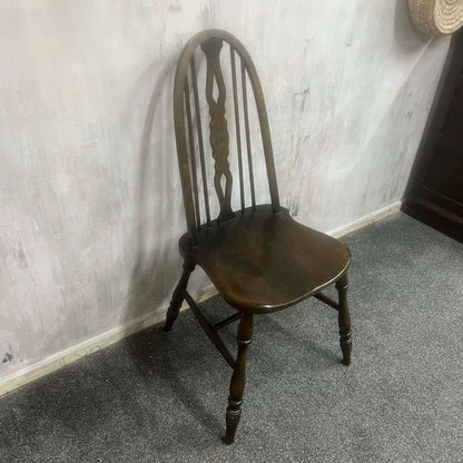 Vintage Glenister Windsor Style Stick Back Dining Chair Turned Legs