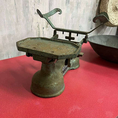 Vintage Stevens Scales Faded Green Fruit &amp; Veg Scales Kitchenalia